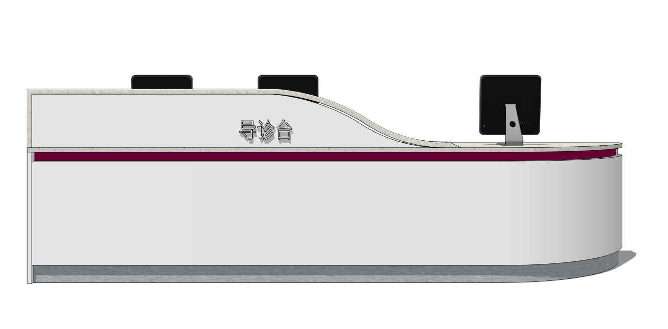 醫院家具，現場定制導醫臺分診臺，省人民醫院設計風格小清新