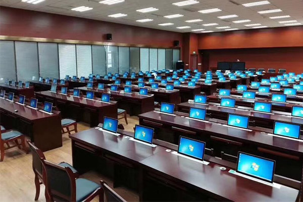 南京政府辦公家具廠家定制海洋監(jiān)測(cè)無(wú)紙化辦公升降會(huì)議桌